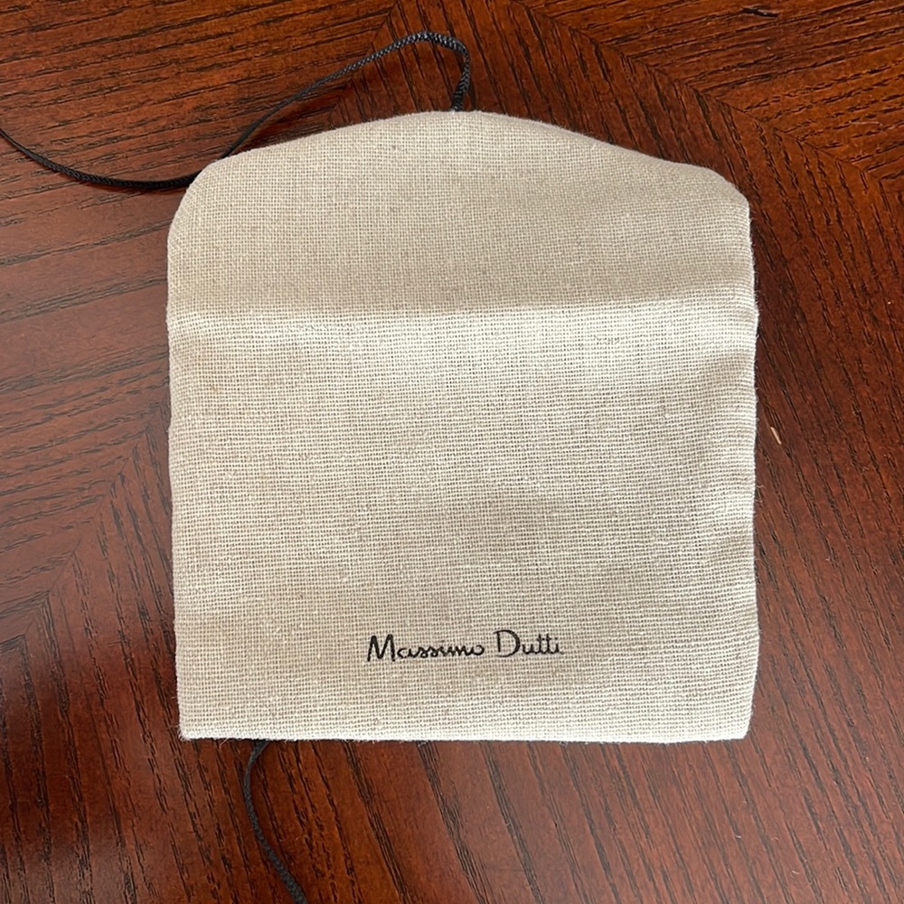 MASSIMO DUTTI JEWELRY LINEN POUCH